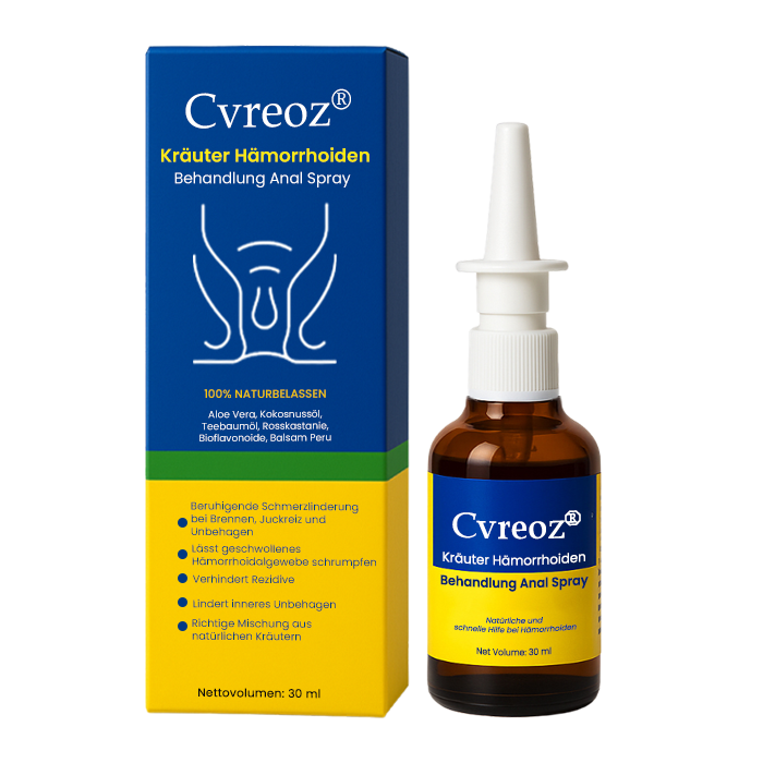 Cvreoz® Kräuter Hämorrhoiden Behandlung Anal Spray - ZEITLICH BEGRENZTES ANGEBOT | Sanfte Linderung wie nie zuvor 💕