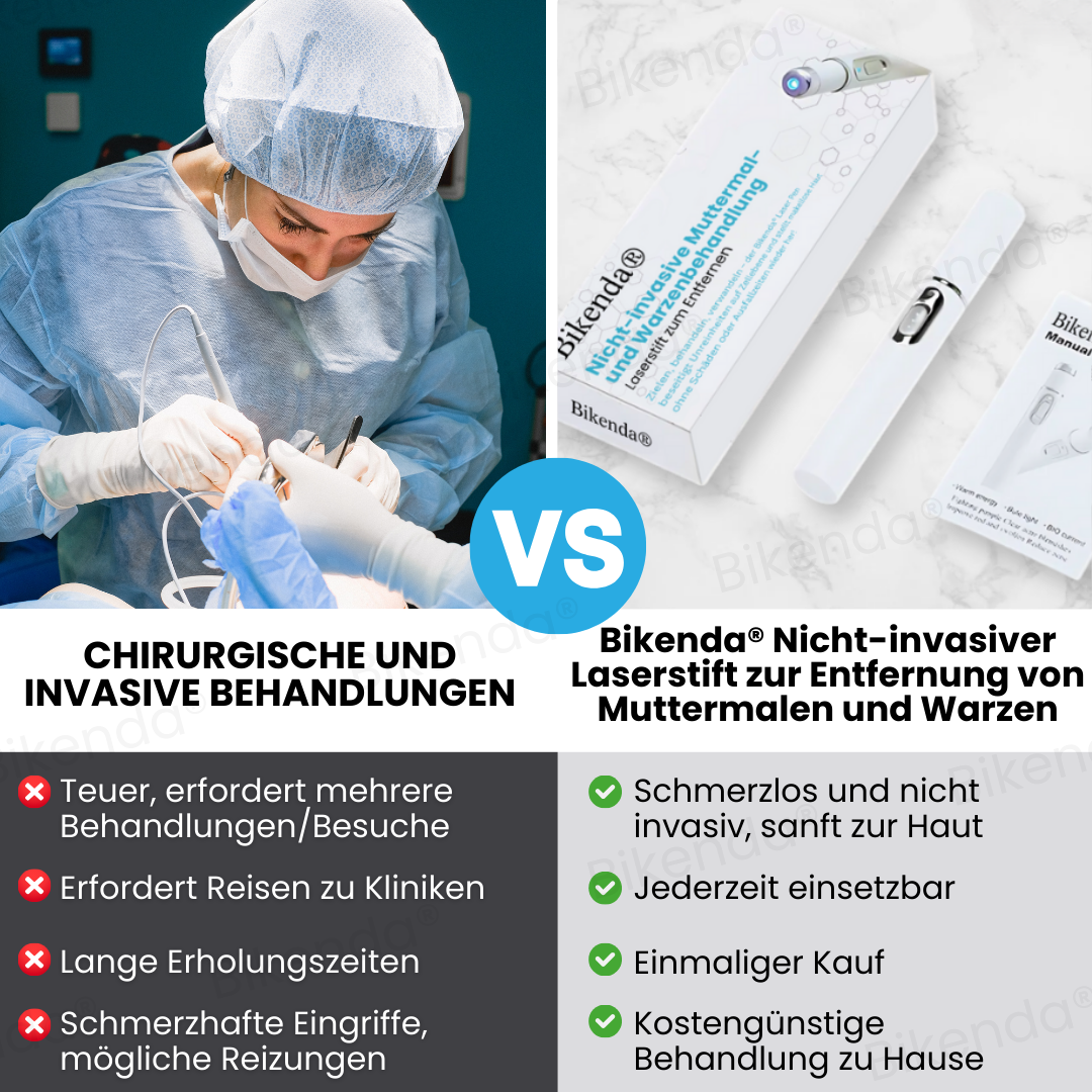 Bikenda® Nicht-invasiver Stift - und Warzenbehandlung Laserstift zum Entfernen