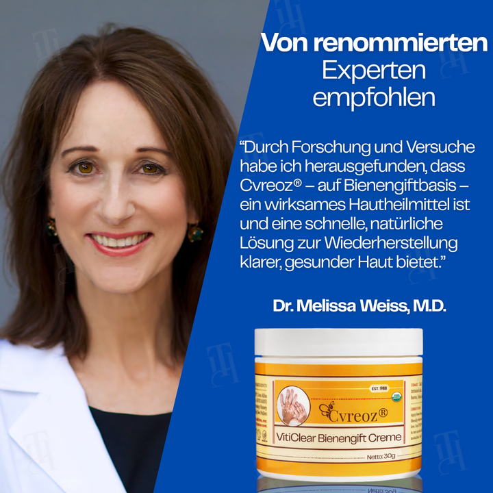 Cvreoz® VitiClear Bienengift Creme |Die Antwort der Natur für reine Haut✨