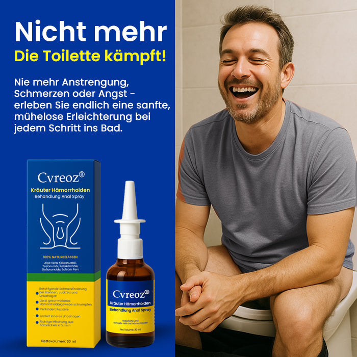 Cvreoz® Kräuter Hämorrhoiden Behandlung Anal Spray - ZEITLICH BEGRENZTES ANGEBOT | Sanfte Linderung wie nie zuvor 💕