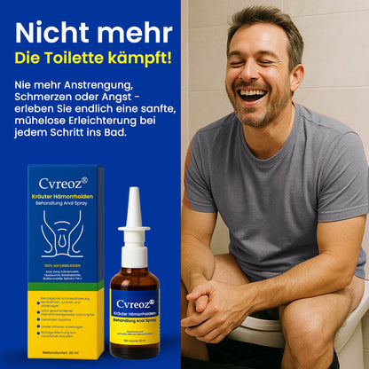 Cvreoz® Kräuter Hämorrhoiden Behandlung Anal Spray - ZEITLICH BEGRENZTES ANGEBOT | Sanfte Linderung wie nie zuvor 💕