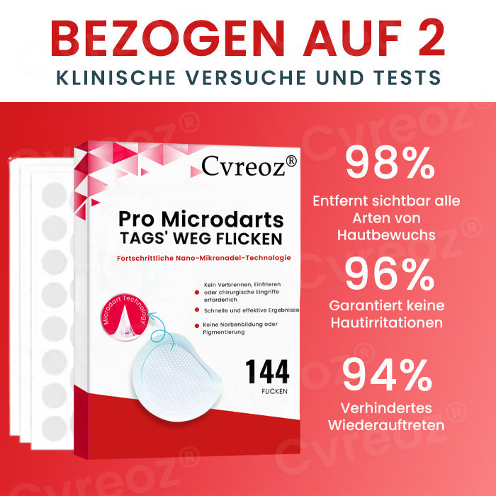 Cvreoz® Pro Microdarts Tags' weg Flicken -  BEFRISTETES ANGEBOT | Skin Tag No More!!! 💕
