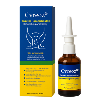 Cvreoz® Kräuter Hämorrhoiden Behandlung Anal Spray - ZEITLICH BEGRENZTES ANGEBOT | Sanfte Linderung wie nie zuvor 💕