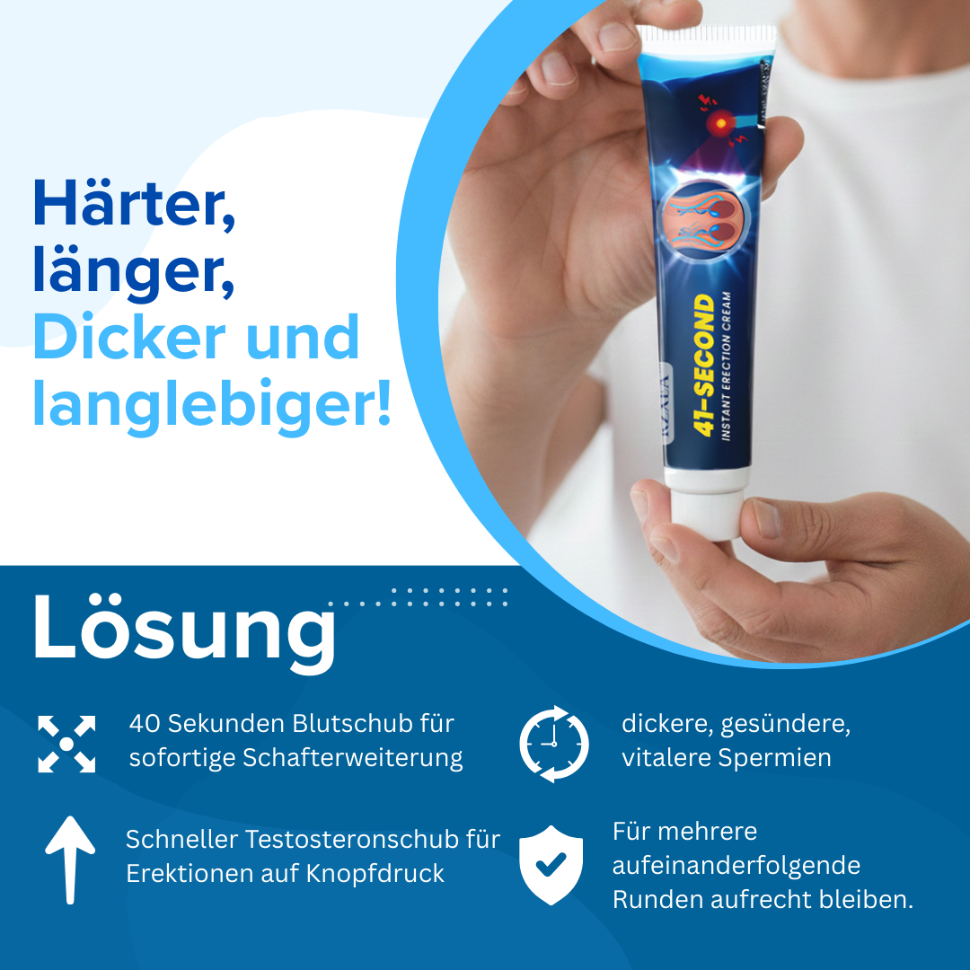 ❤️Limitierter Valentinstags-SALE !! | Sparen Sie heute 50 %| RZXEA™ 41-Sekunden-Creme für sofortige Erektion