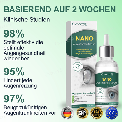Nur noch 27 Boxen verfügbar!! Cvreoz® Nano Augentropfen-Serum  | BEGRENZTES RABATTANGEBOT✨