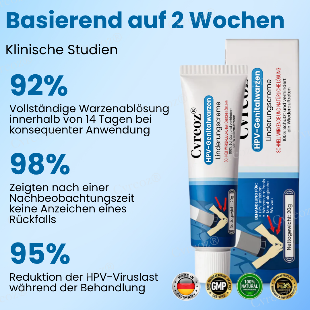 Cvreoz® HPV-Genitalwarzen Linderungscreme  | Nie wieder Juckreiz💕