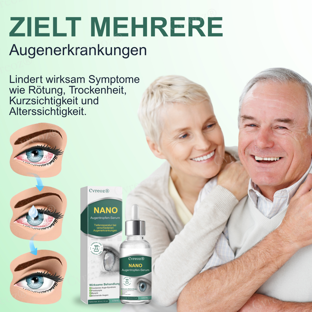 Nur noch 27 Boxen verfügbar!! Cvreoz® Nano Augentropfen-Serum  | BEGRENZTES RABATTANGEBOT✨