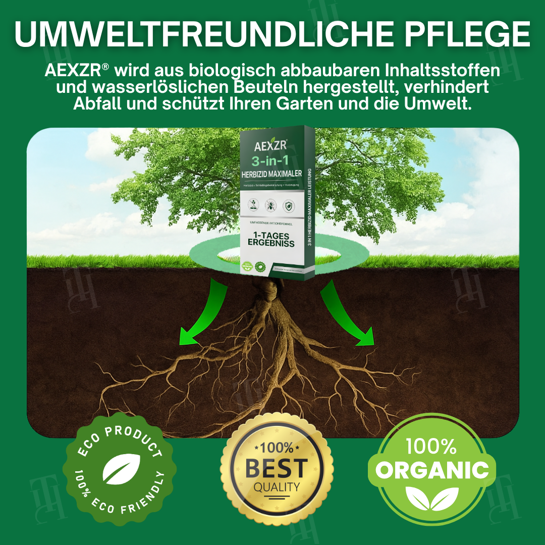 🔥RABATT – NIEDRIGSTER PREIS – 50 % RABATT🌿AEXZR® 3 in 1 Herbizid Maximaler Leistung