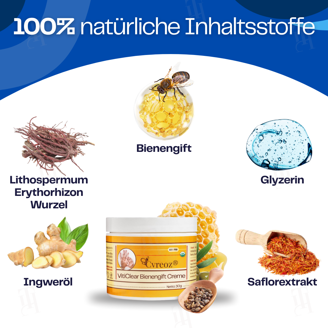 Cvreoz® VitiClear Bienengift Creme |Die Antwort der Natur für reine Haut✨
