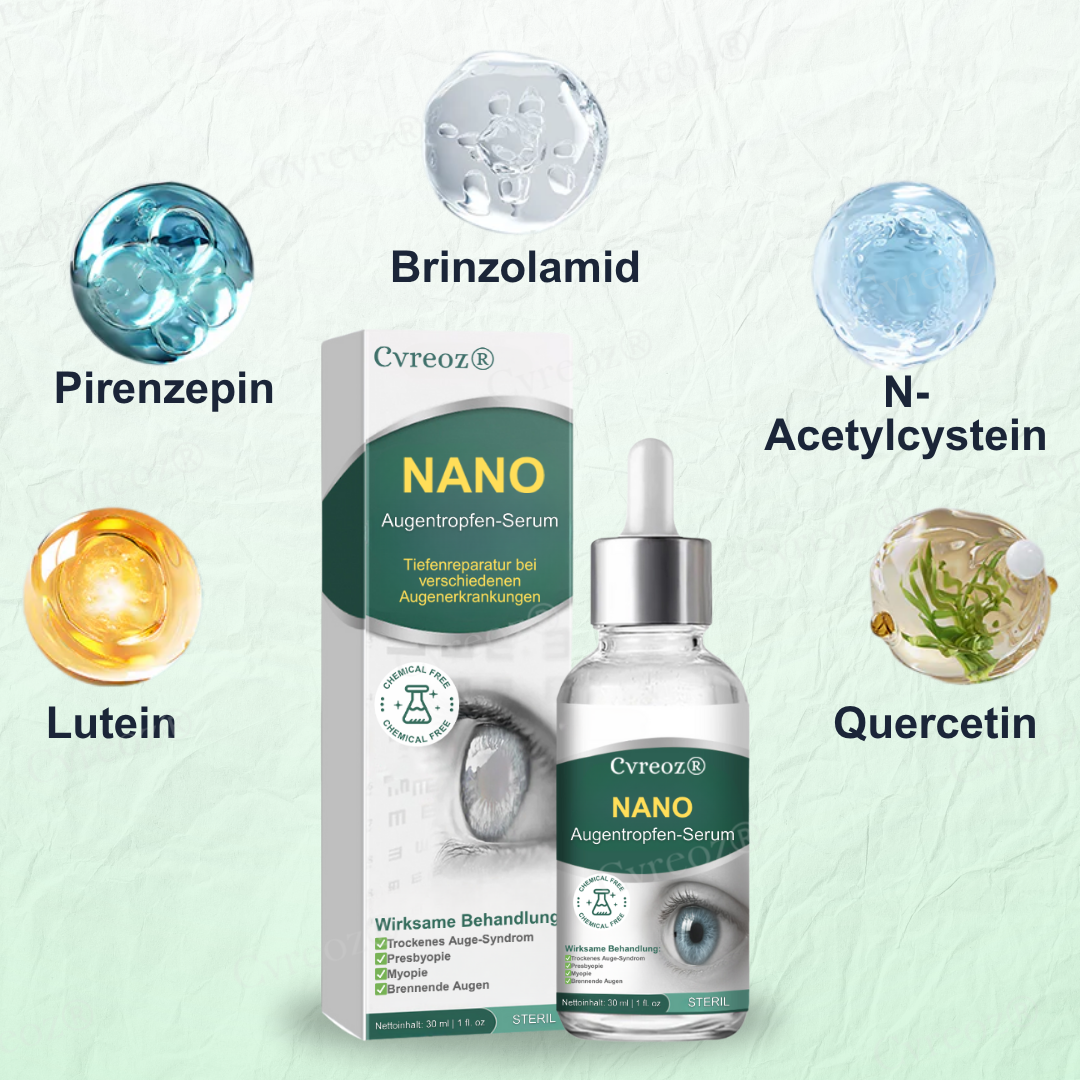 Nur noch 27 Boxen verfügbar!! Cvreoz® Nano Augentropfen-Serum  | BEGRENZTES RABATTANGEBOT✨