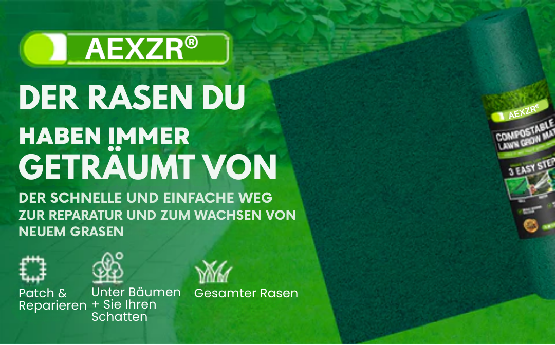 🔥NIEDRIGSTER PREIS – 50 % RABATT | AEXZR® Kompostierbare Rasenwachstumsmatte