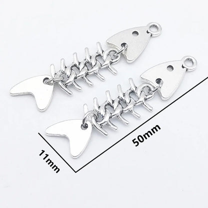 CZTICLE® Fashion Handmade Simple Design Antique Silver Color Fish Bone Earrings