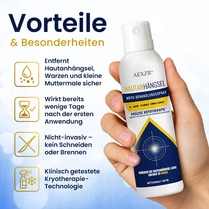 🏷️ EXKLUSIVES ANGEBOT! 50 % RABATT – AEXZR® Hautanhängsel-Kryo-Behandlungsspray
