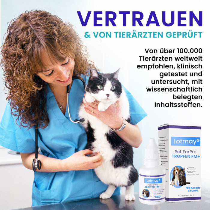 🏷️ EXKLUSIVES ANGEBOT! 50 % RABATT | Lotmay® Pet EarPro Tropfen FM+