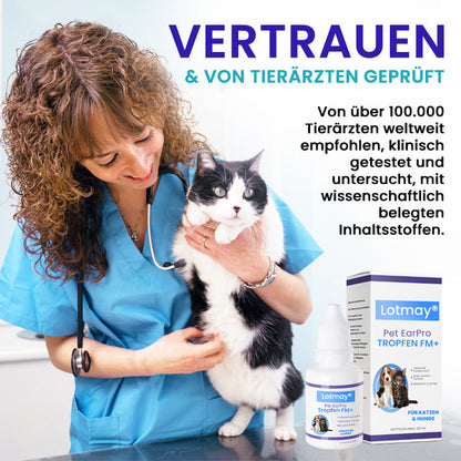 🏷️ EXKLUSIVES ANGEBOT! 50 % RABATT | Lotmay® Pet EarPro Tropfen FM+