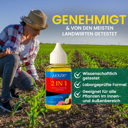 🔥RABATT ZUM NIEDRIGSTEN PREIS – 50 % RABATT – AEXZR® 2-in-1-Vita-Enzym-Lösung